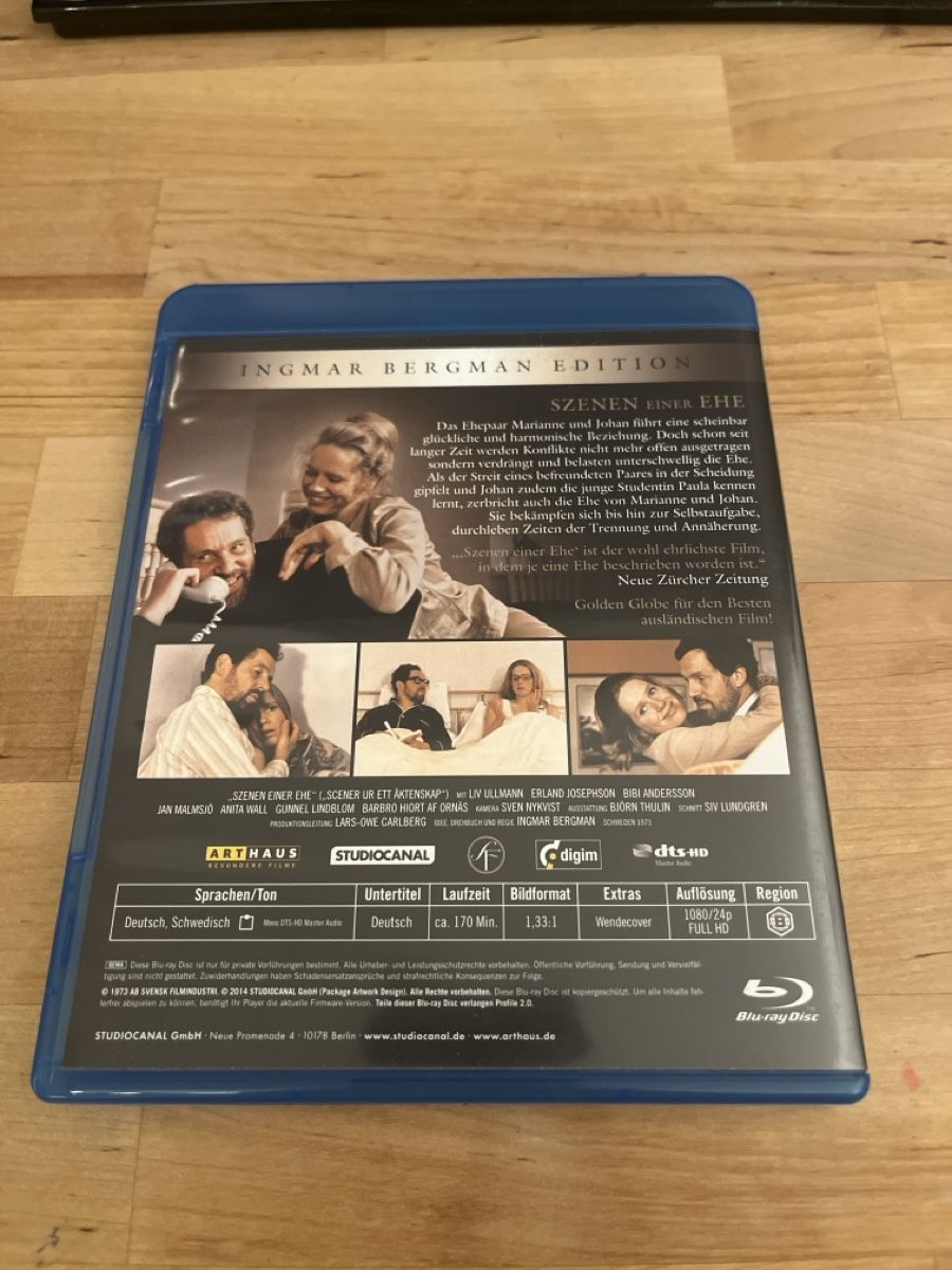 Tutti i DVDs: Blu-ray: Szenen einer Ehe, Arthaus – Usato da Sargans venduto da pat_lqj7 1
