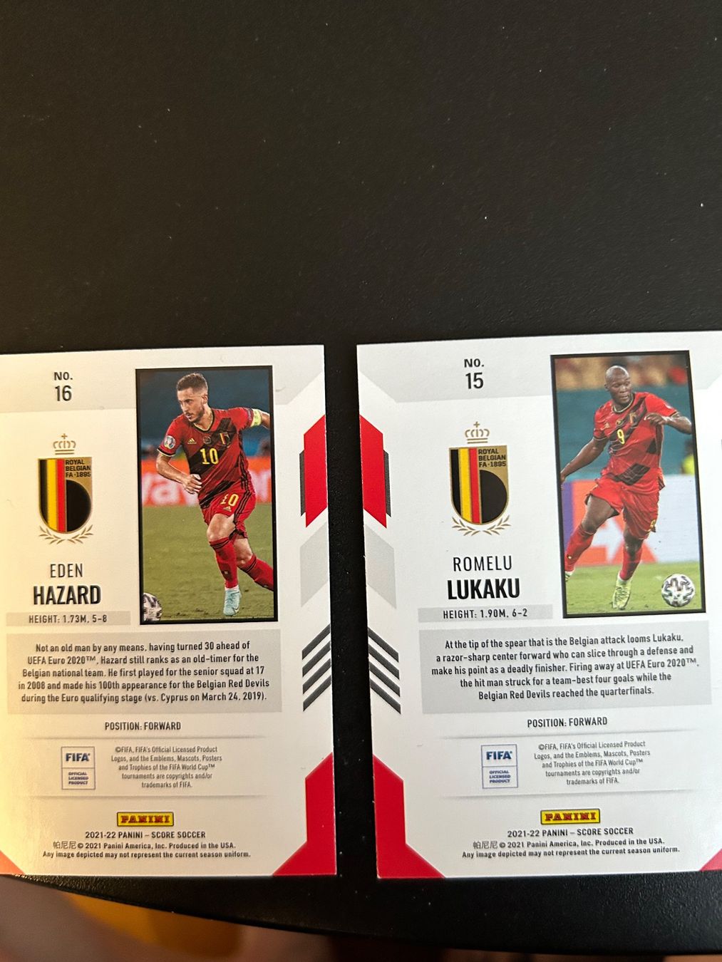 Panini Carte collezionabili: Panini Eden Hazard und Romelu Lukaku – Usato da Riehen venduto da goretto 1