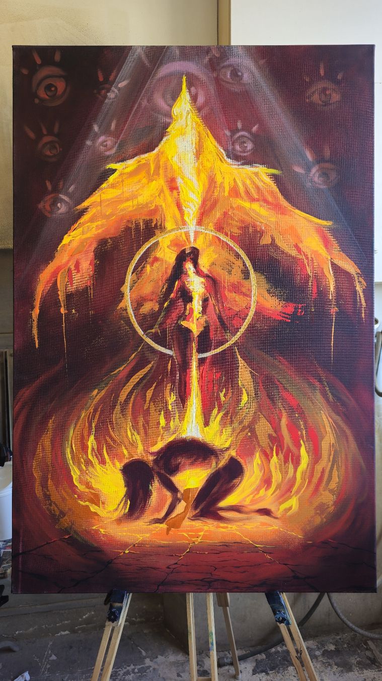 Dipinti: Die Geburt des Phönix – Nuovo e nell'imballaggio originale da Safenwil venduto da NicolineArt 8