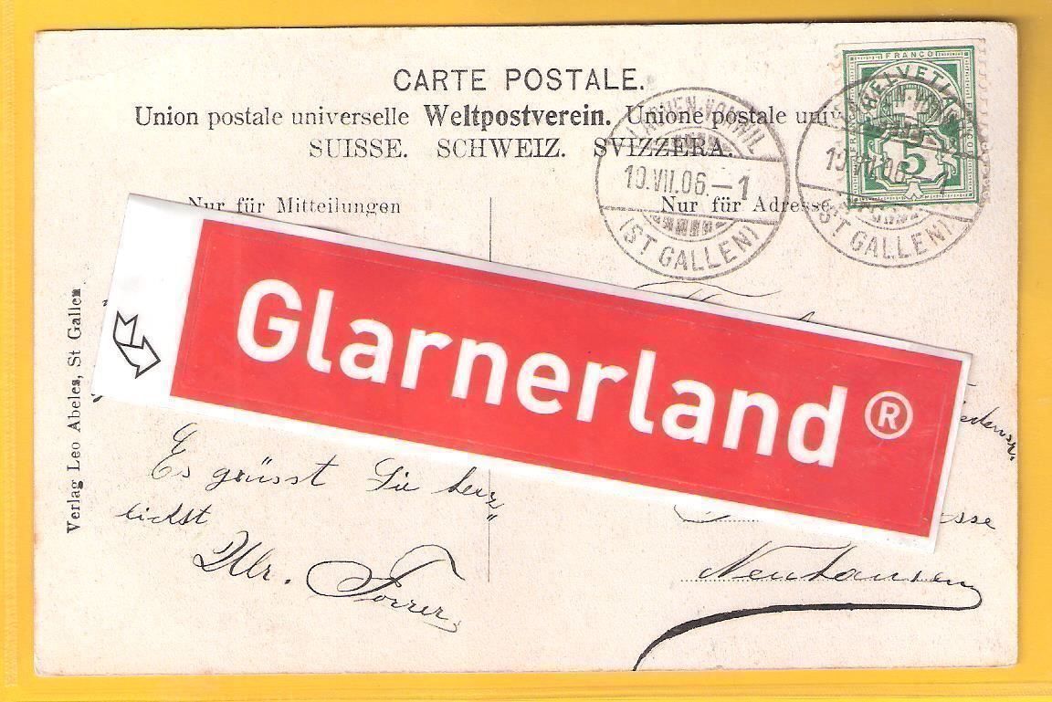 Cartoline postali: 10.7.1906 St.Gallen Marktgasse/Markttagsituation – Usato da Zürich venduto da Hagliweg 1