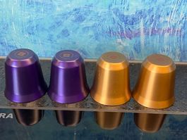 4 Nespresso Pixie Espressotasse Espresso Geschirrset Metall