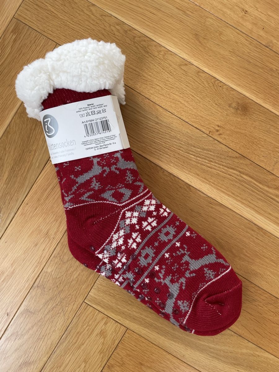 Calze: Kuschelsocken mit Noppen - One Size – Nuovo e nell'imballaggio originale da Zürich venduto da katidust 1