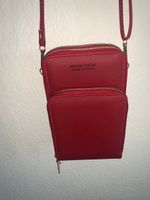 Rote Handytasche mit Portemonnaie, Umhängetasche, Neu! 