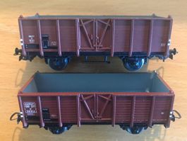 2x PIKO SBB Hochbordwagen
