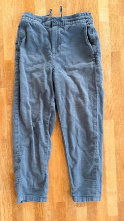 Hose - H&M Leinenhose blau Gr. 128