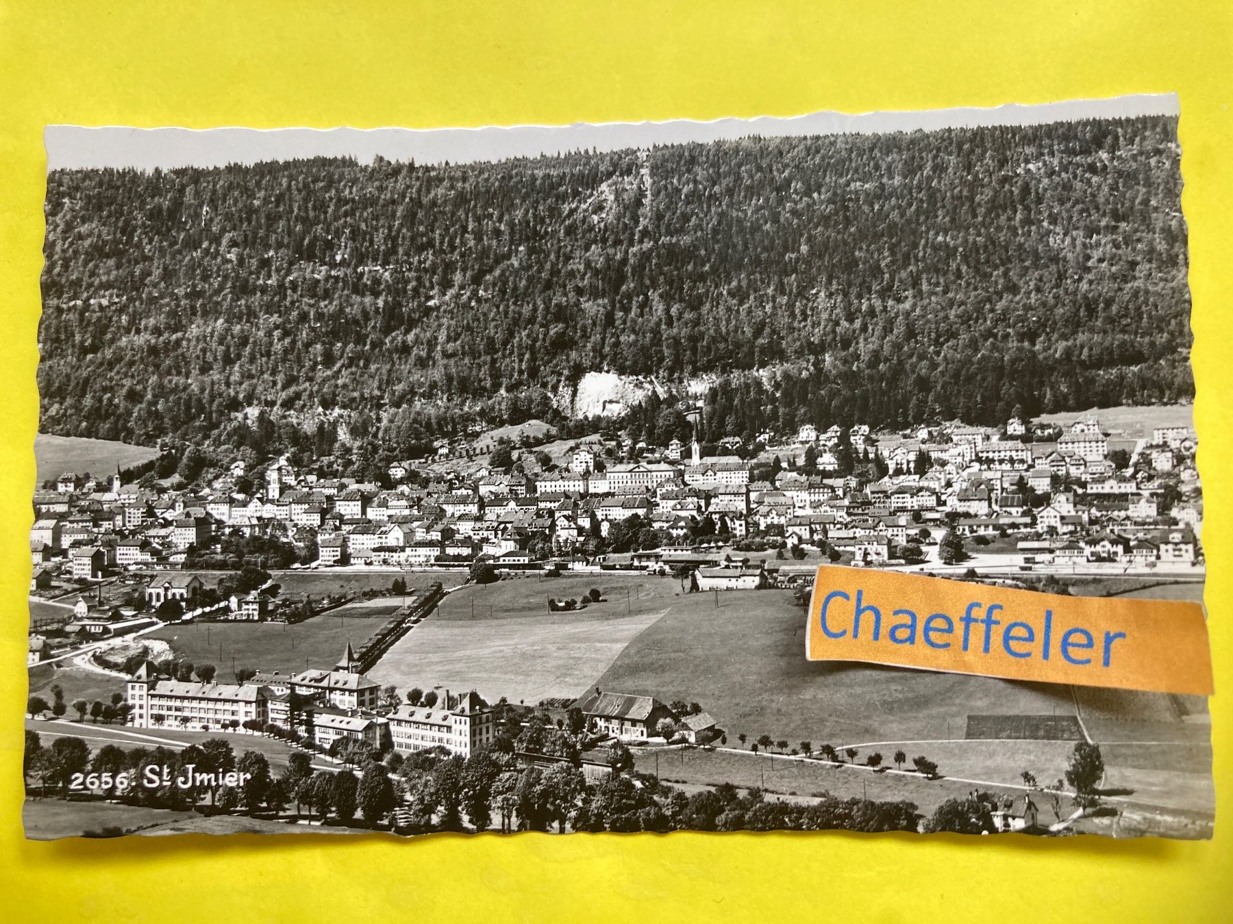 Cartoline postali: 2565 St. Jmier – Usato da Zürich venduto da Chaeffeler
