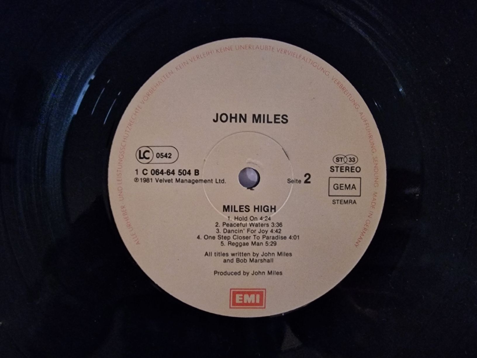 Dischi in vinile: John Miles - Miles High – Usato da Pfaffnau venduto da gunport 5