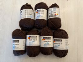 Schachenmayr Wash + Filz-it fine, Nr. 00122 braun, NEU!