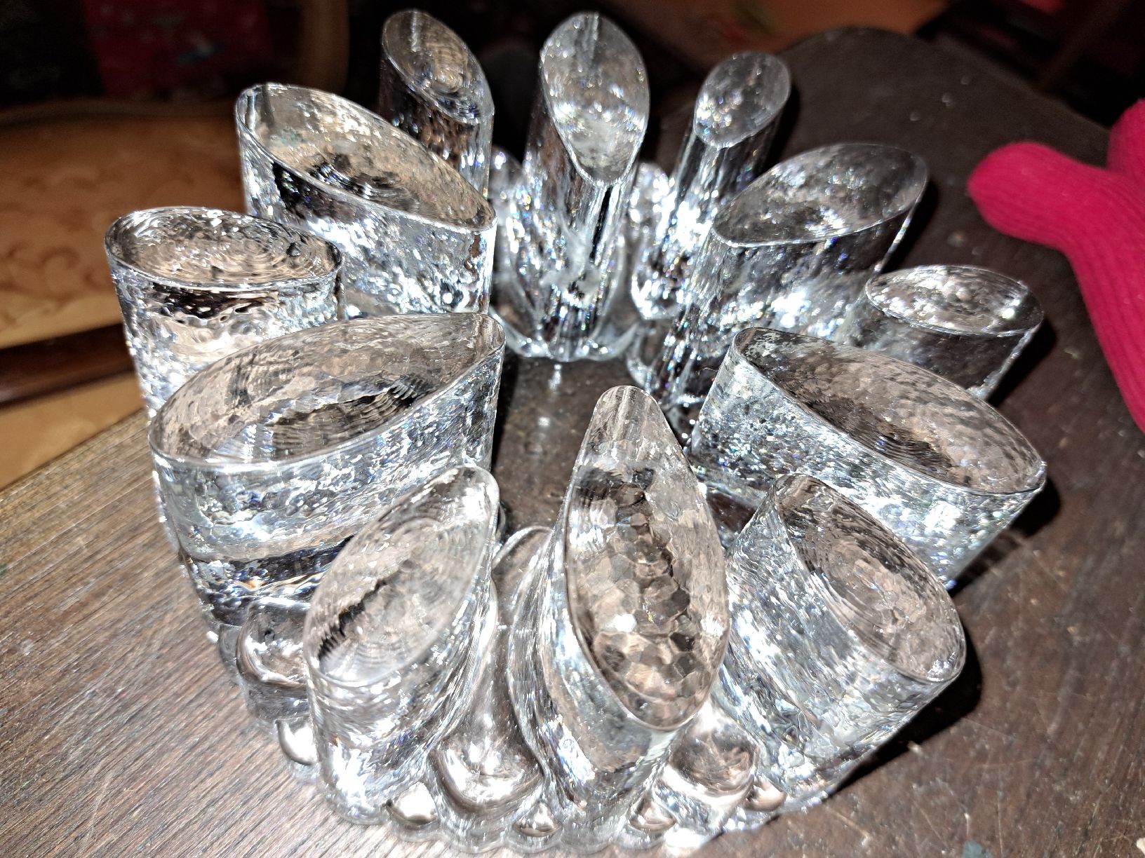 Portacandele: Vintage Blockglas Teewärmer – Usato da Kölliken venduto da Upcycling-by-Mc-TAM 4
