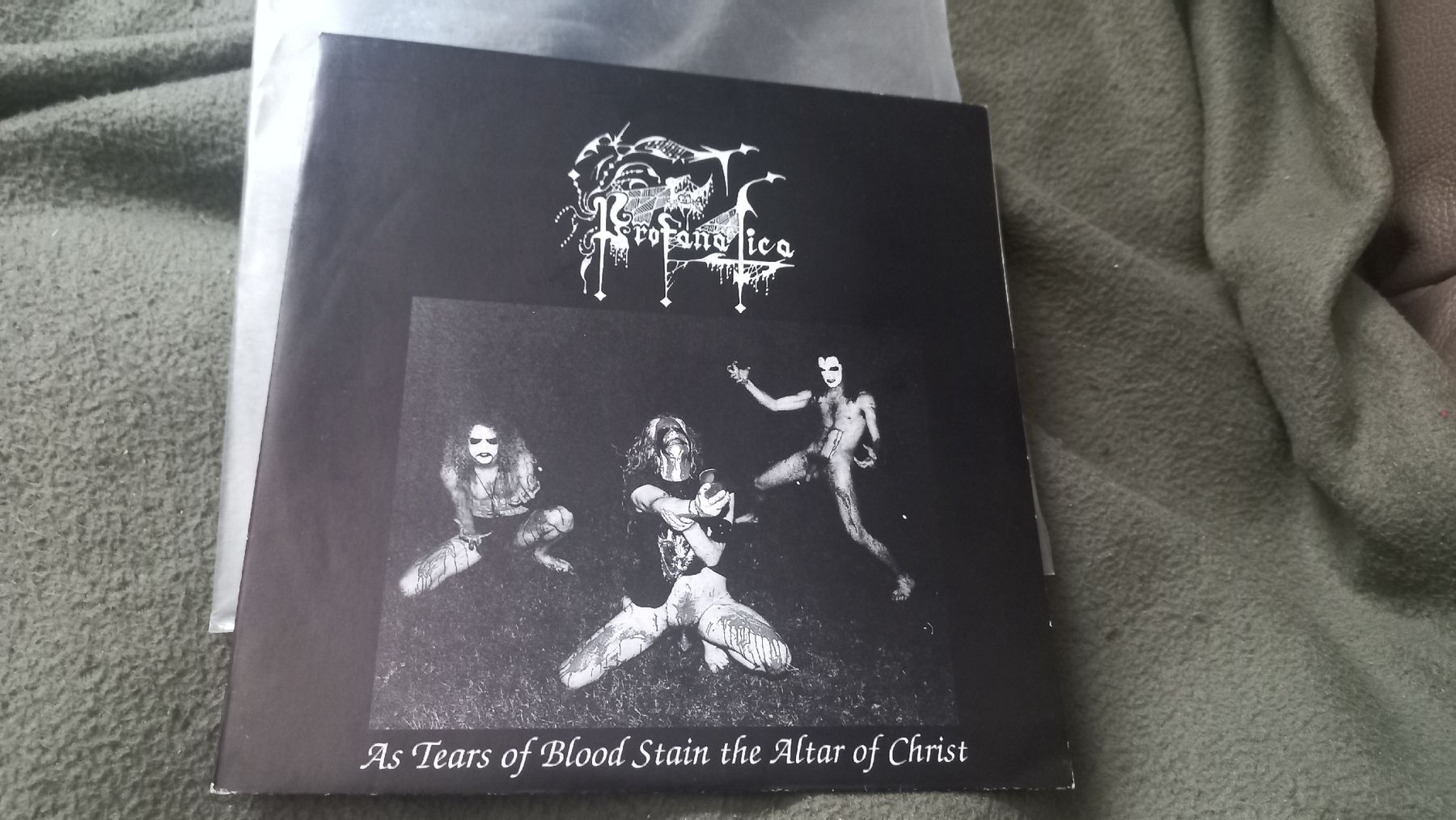 Dischi in vinile: Profanatica-As Tears...7" Single MISPRINT Vers. BLACK METAL  – Usato da Olten venduto da Donatello1984