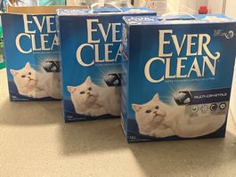 Everclean Katzenstreu – 2 volle + 1 halbe Box (ca. 26 Liter)