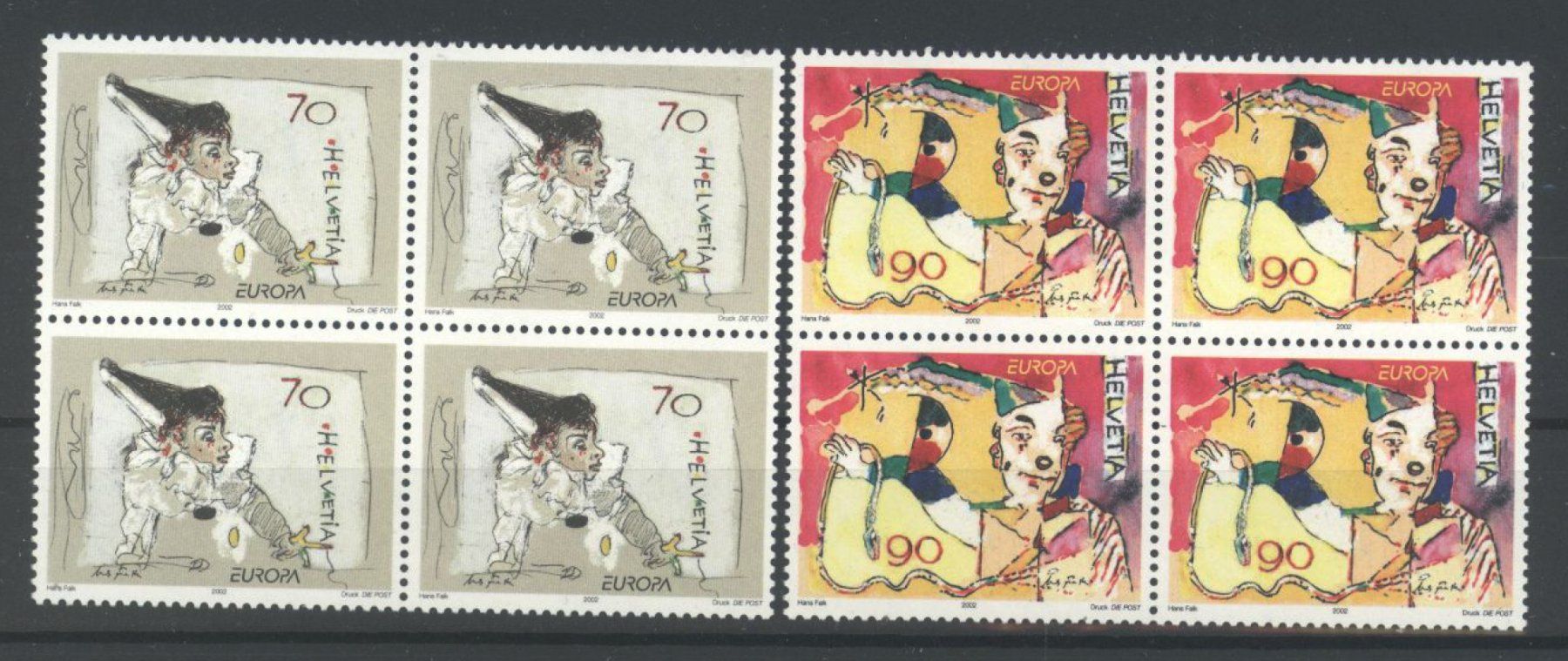 Tutti i francobolli: 2002, Europa, Viererblöcke ** – Usato da Willisau venduto da Vollstempel
