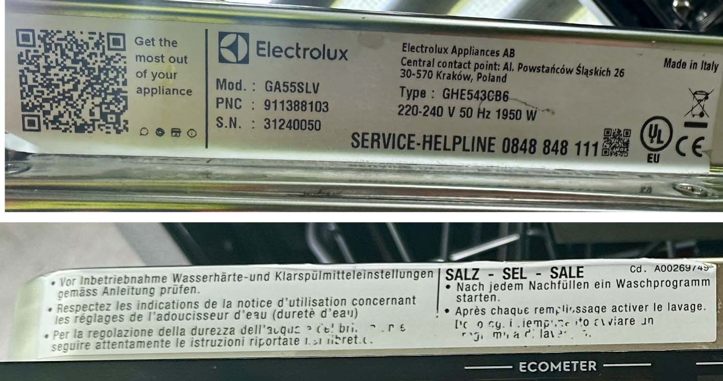 Electrolux Lavastoviglie: Electrolux GA55SLV Geschirrspühler – Usato da zürich venduto da eduko 2