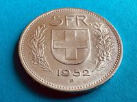 5 Franken 1952 Silber in vz+ bis unz