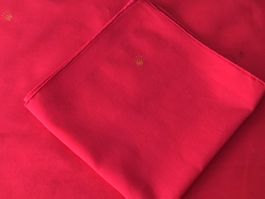 6x Original Rolex VIP Stofftuch / Einstecktuch Rot–Baumwolle