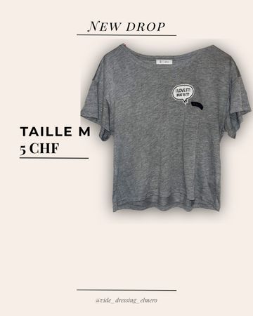 T-shirt gris chiné