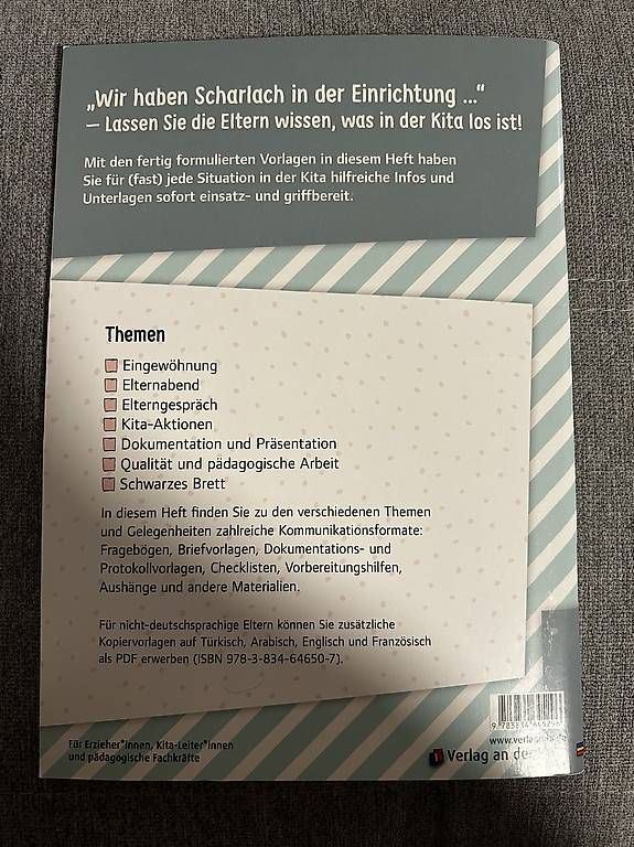 Libri: Elternbriefe, Aushänge und Checklisten – Nuovo (secondo la descrizione) da Oberbüren venduto da Si.Ka 1