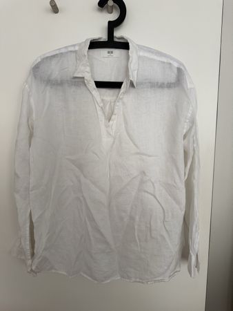 Uniqlo White shirt 100% linen