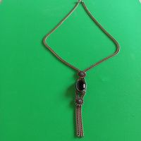 Collier en argent 925 vintage avec pendentif. chic!