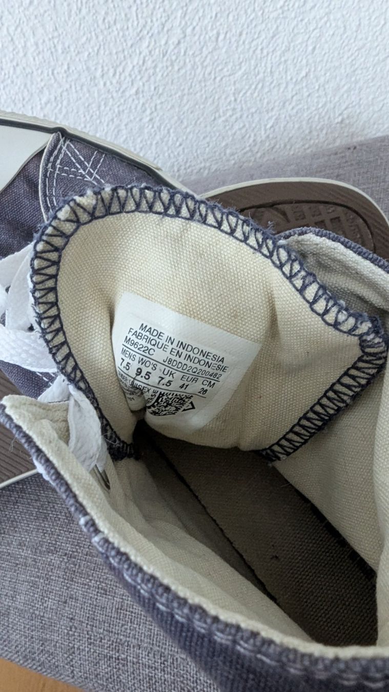 Converse Scarpe da uomo: Converse All Star Chucks dunkelblau Gr. EU 41 – Usato da Belp venduto da Sunny132 4