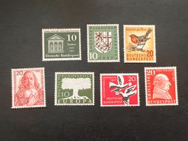 Deutsche Bundespost 1957 kl. Lot  **  Luxus  (2207)