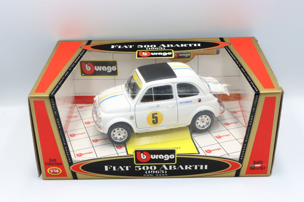 Bburago Gold collection 1/16è FIAT 500 ABARTH 1965 Réf 3334 No NOREV
