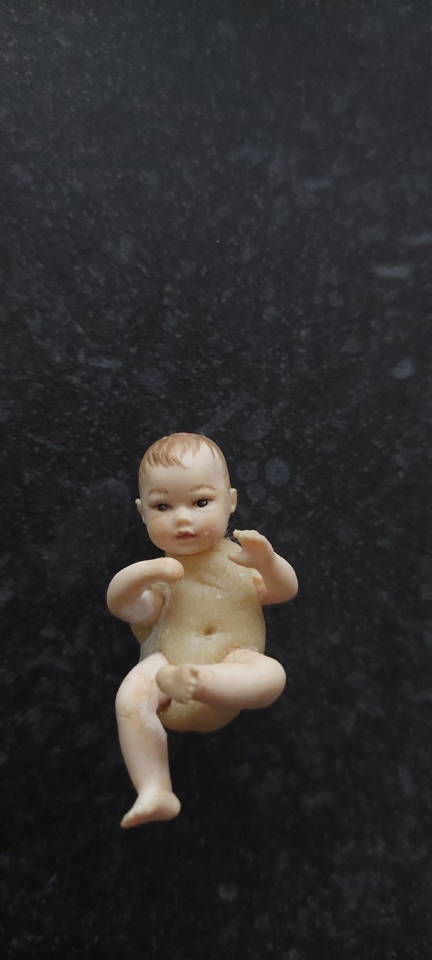 Bambole: 2 Miniatur Puppenstubenpüppchen – Nuovo (secondo la descrizione) da Muri AG venduto da nindo1 3