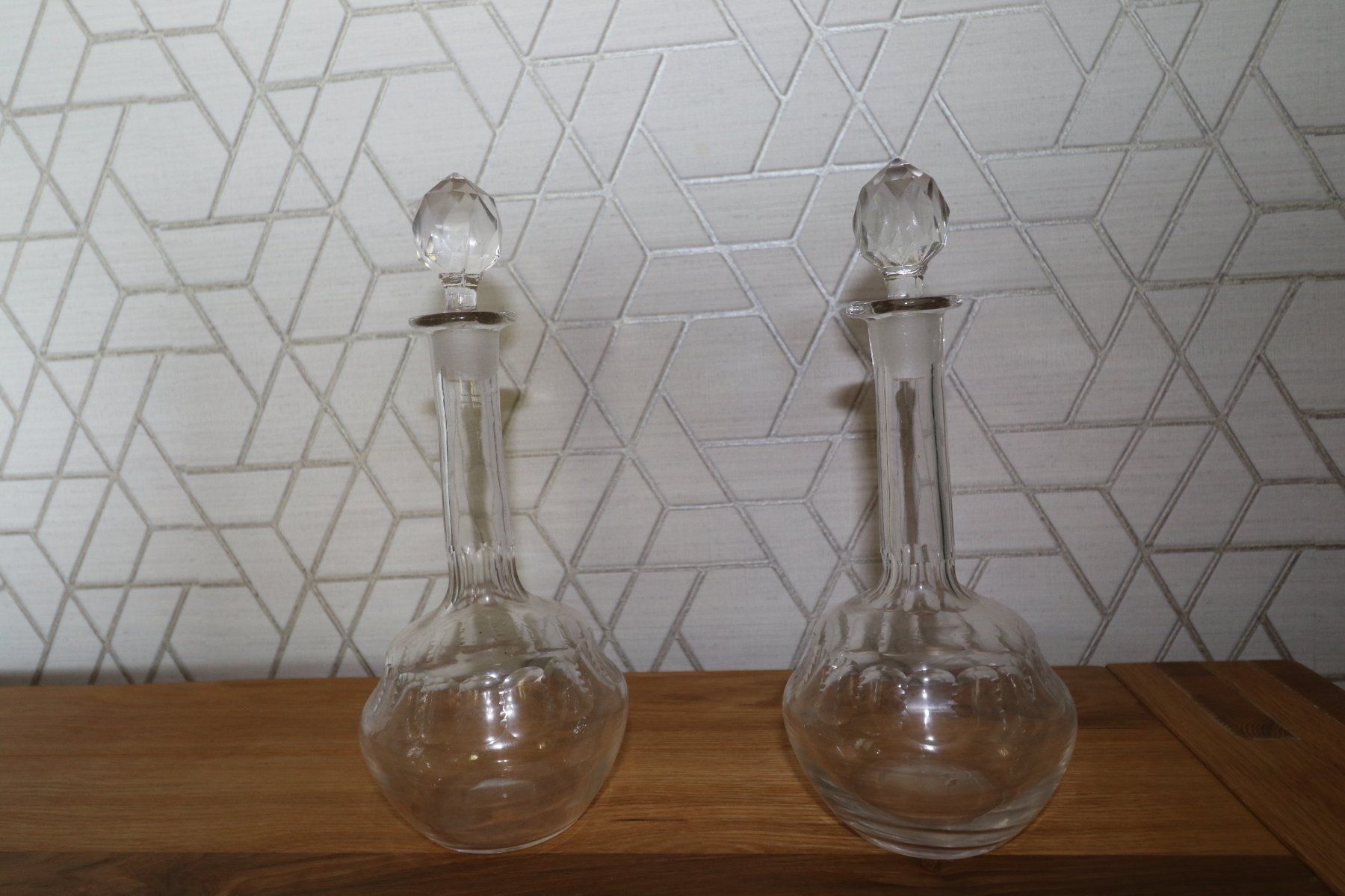 Caraffe: Deux carafes en verre – Usato da St-George venduto da chr_p2s5