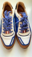 Bally Sneakers Leder Gr. 35.Schuhe Turnschuhe blau braun ...