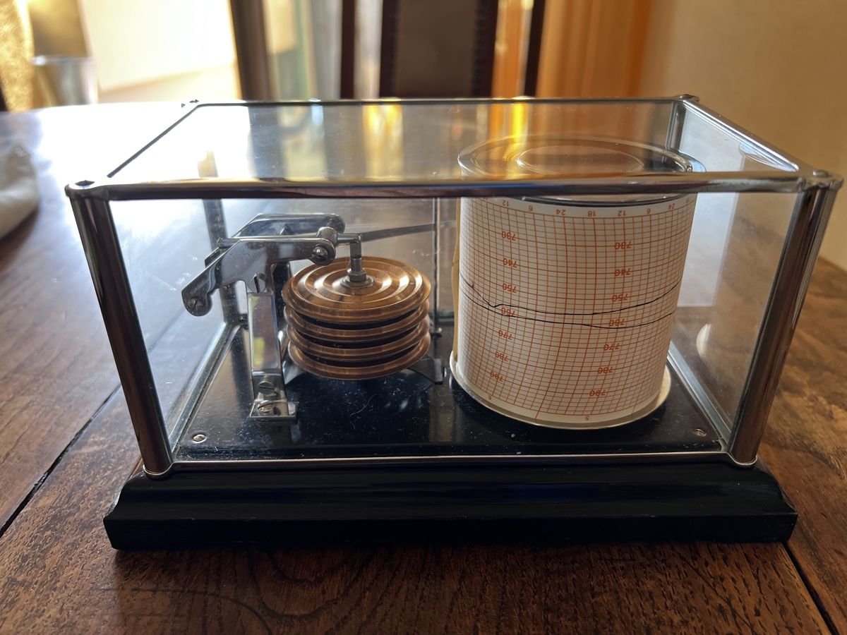 Altri elettrodomestici e apparecchi d’epoca: Barograph mit Glashaube gebraucht – Usato da Neuenegg venduto da Magosaurus 1