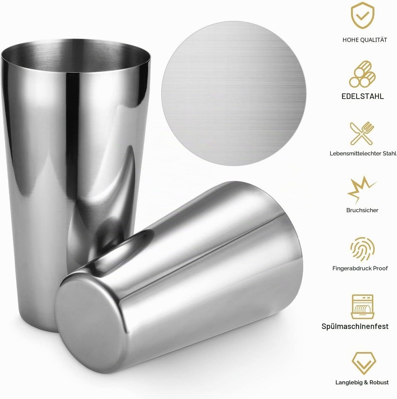 Elettrodomestici da cucina: Cocktail Shaker Set 16-teilig mit Boston Shaker und Jigger – Nuovo e nell'imballaggio originale da Schaffhausen venduto da her_zt65 1