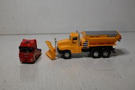 Schneepflug mit Rückzugmotor  & Lastwagen  Winter-Spielzeug