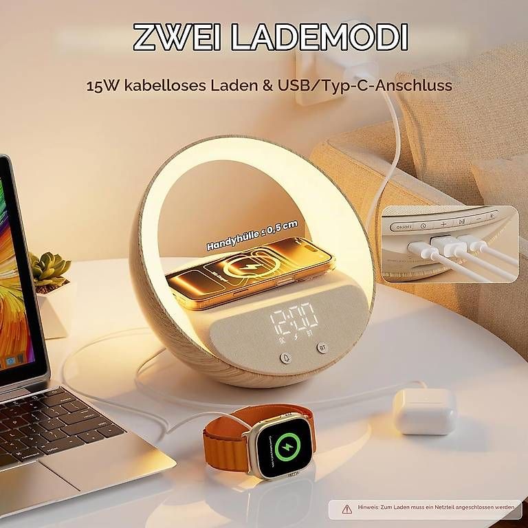 Caricabatterie: COLSUR Wireless Charger mit Bluetooth Lautsprecher – Nuovo (secondo la descrizione) da Kreuzlingen venduto da Best-Deal-Oase 3