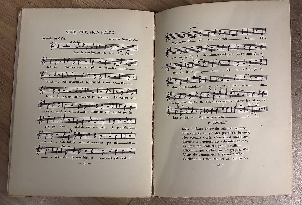 Schallplatten: Les cadets de Bourgogne  et leurs chansons – Gebraucht aus St-Blaise von Poussinnette01 3