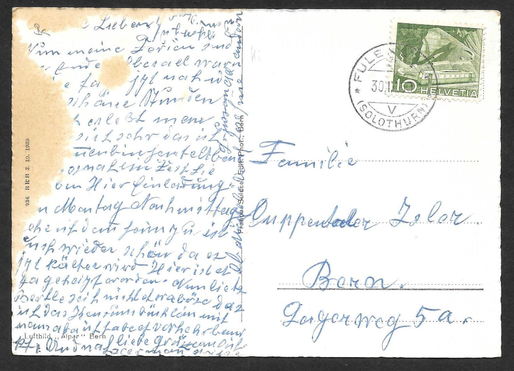 Cartoline postali: Fulenbach Fliegeraufnahme – Usato da Olten venduto da clotaldi 1