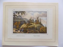 Hoch Realta kolorierte Lithographie