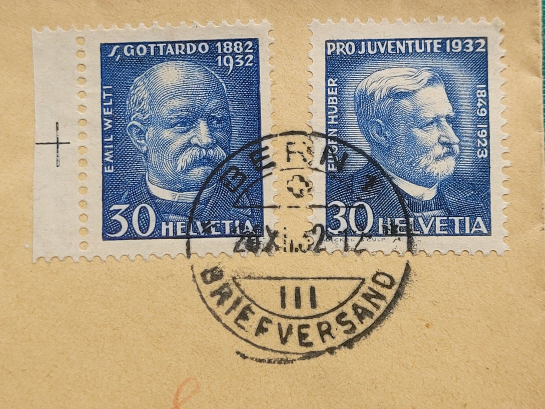 Alle Briefmarken: 1932 PJ obl. BERN 26.XII.32 "Exprès" – Gebraucht aus Colombier NE von Colombier 1