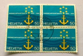 4er Block Nr.460 Stempelt  Steffisburg 1968   