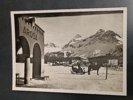 Photo Karte / Arosa Bahnhof Obersee Gelaufen 1953
