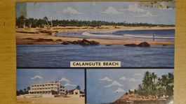Calangute Beach Goa Indien alte Postkarte