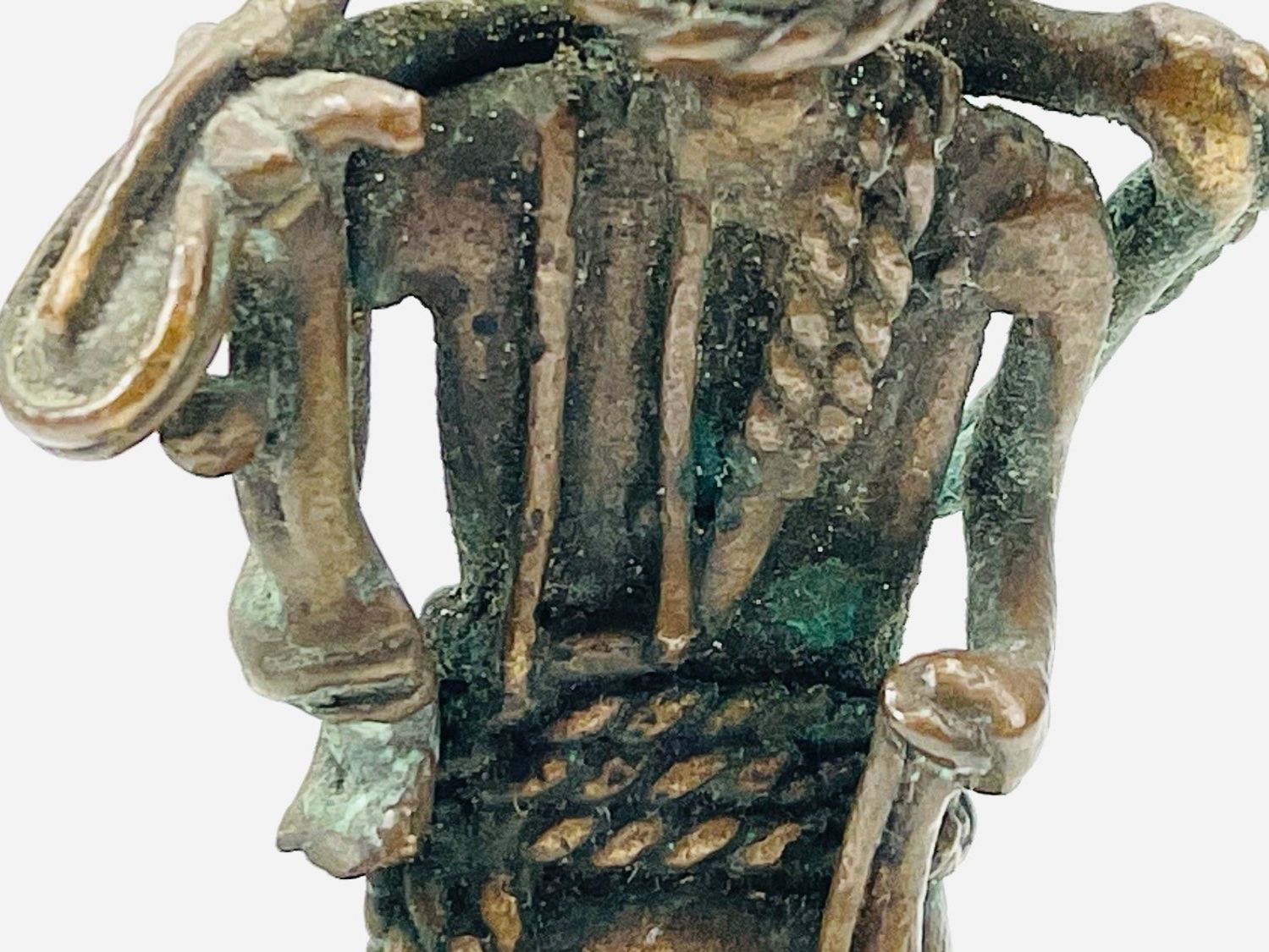 Figuren: Afrikanische Messing/Bronze Figur mit Hund – Gebraucht aus Zürich von Arche_Brockenhaus 2