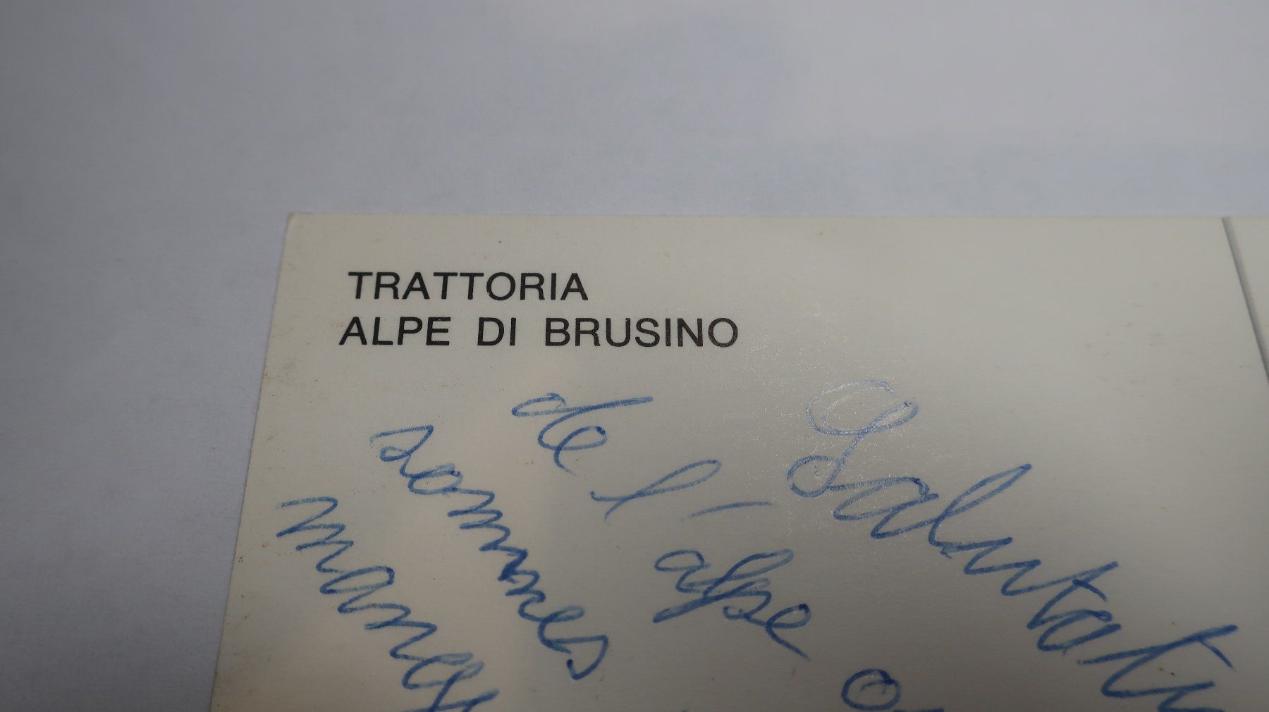 Cartes postales: Trattoria Alpe di Brusino – D'occasion à Cormoret par Pascalll2001 6