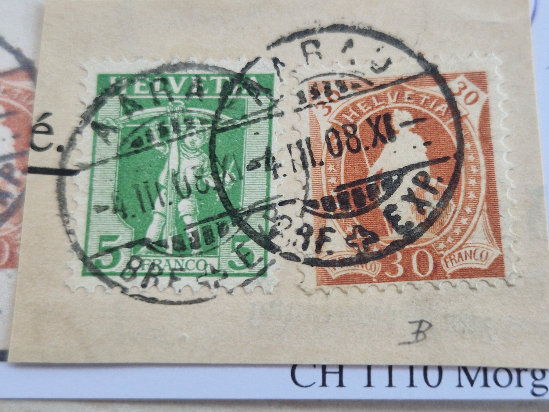 Tutti i francobolli: Stehende 96B, Attest, Top Stück – Usato da Burgdorf venduto da Glossy01 1