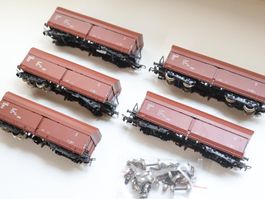 PIKO DR 5 x Schotterwagen / Selbstentladewagen H0