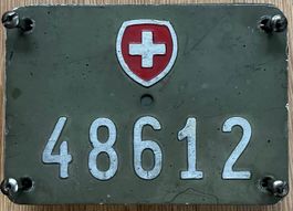 Militärnummer für Ordonanzfahrräder der Zeughäuser