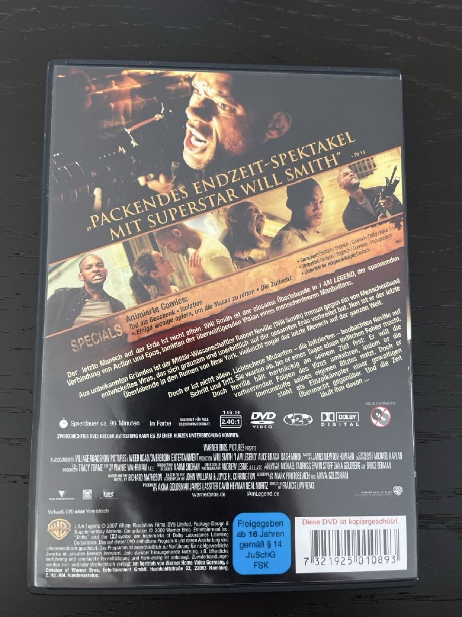 Tutti i DVDs: I Am Legend DVD Will Smith guter Zustand – Nuovo e nell'imballaggio originale da Spreitenbach venduto da bra_rh7n 1