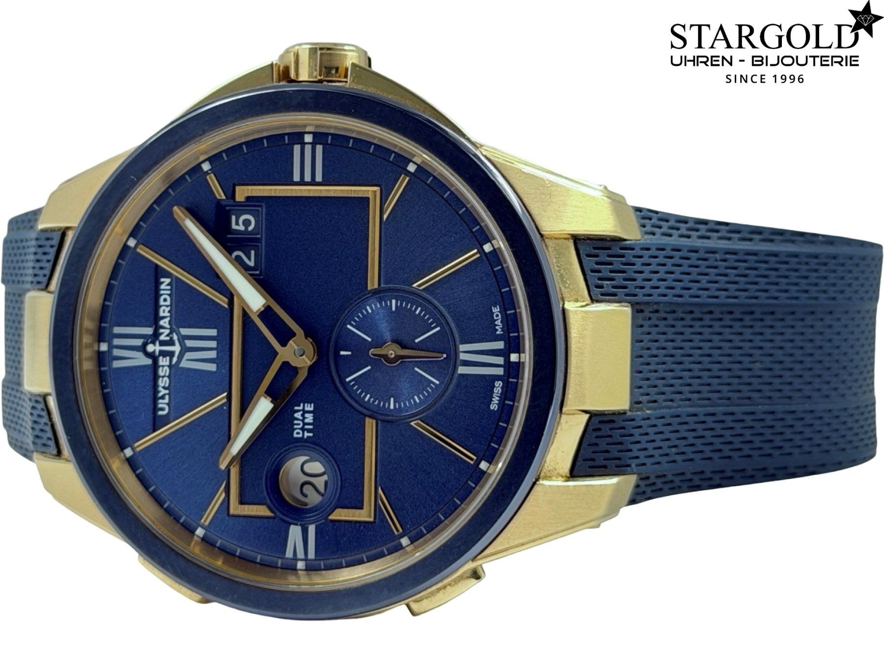 Ulysse Nardin Orologi: Ulysse Nardin Dual Time - 242-20/43 – Usato da Zürich venduto da Stargold-Uhren 1