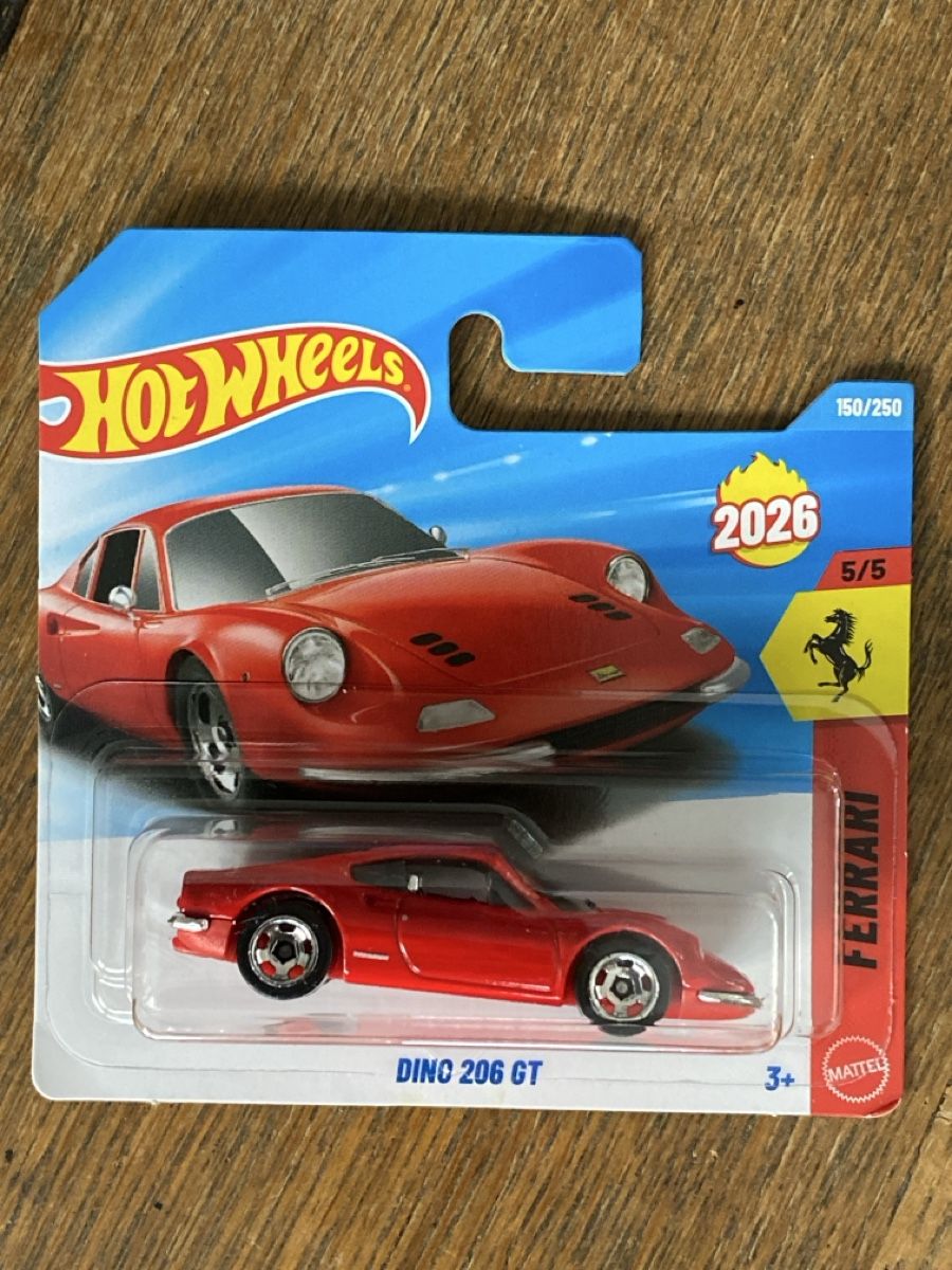 Hot Wheels Modellautos: Hot Wheels Dino 206 GT – Neu und originalverpackt aus Berg TG von dadukeschlufi
