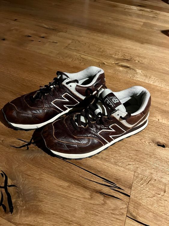 New Balance 574 Schuhe Leder Grösse 44.5 UK10 US10.5 | Kaufen auf Ricardo