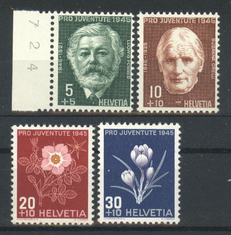 Tutti i francobolli: 1945, Pro Juventute, ohne Falz ** – Nuovo (secondo la descrizione) da Willisau venduto da Vollstempel